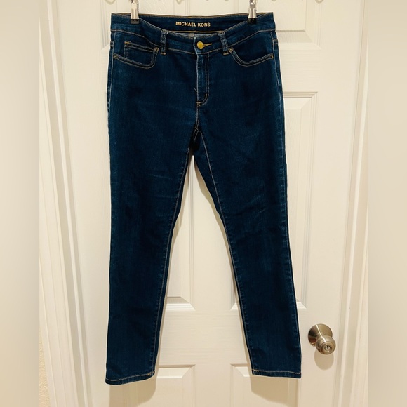 Michael Kors Denim - Michael Kors Skinny Jeans Womens Bleu Zip Front Pockets STRETCH Size 6